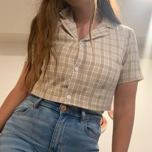 Shirt crop top